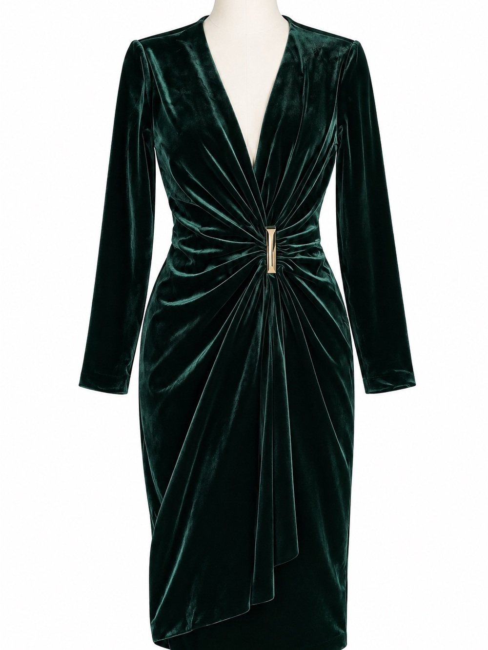 Calvin Klein Velvet Wrap Dress